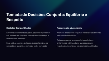 14_Tomada de Decisões Conjunta: Equilíbrio e Respeito